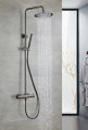 Dusjsett m/termostat Ø250 mm gunmetal
